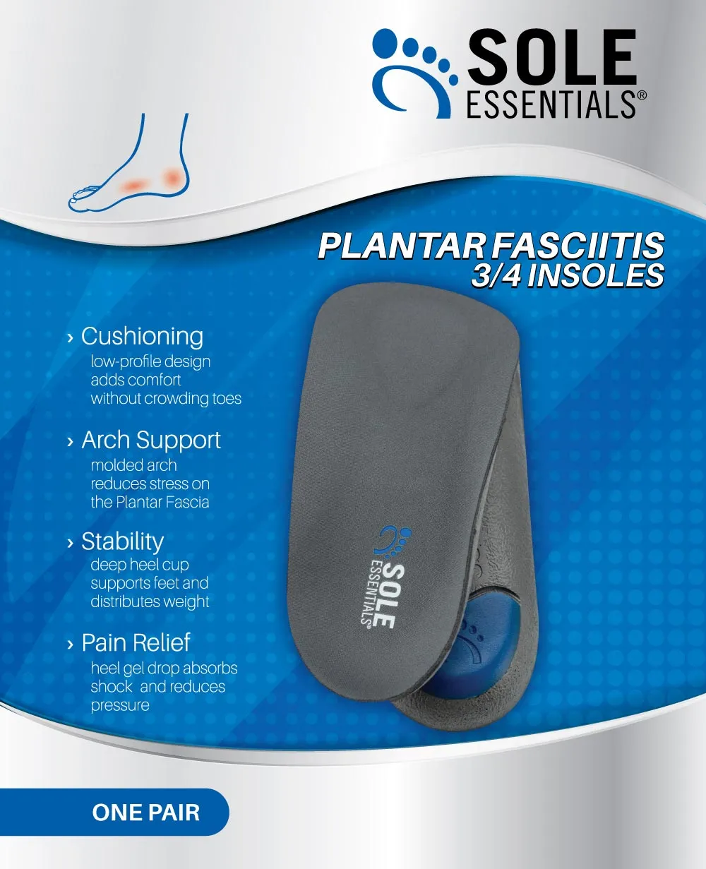 Sole Essentials Plantar Fasciitis 3/4 Insoles