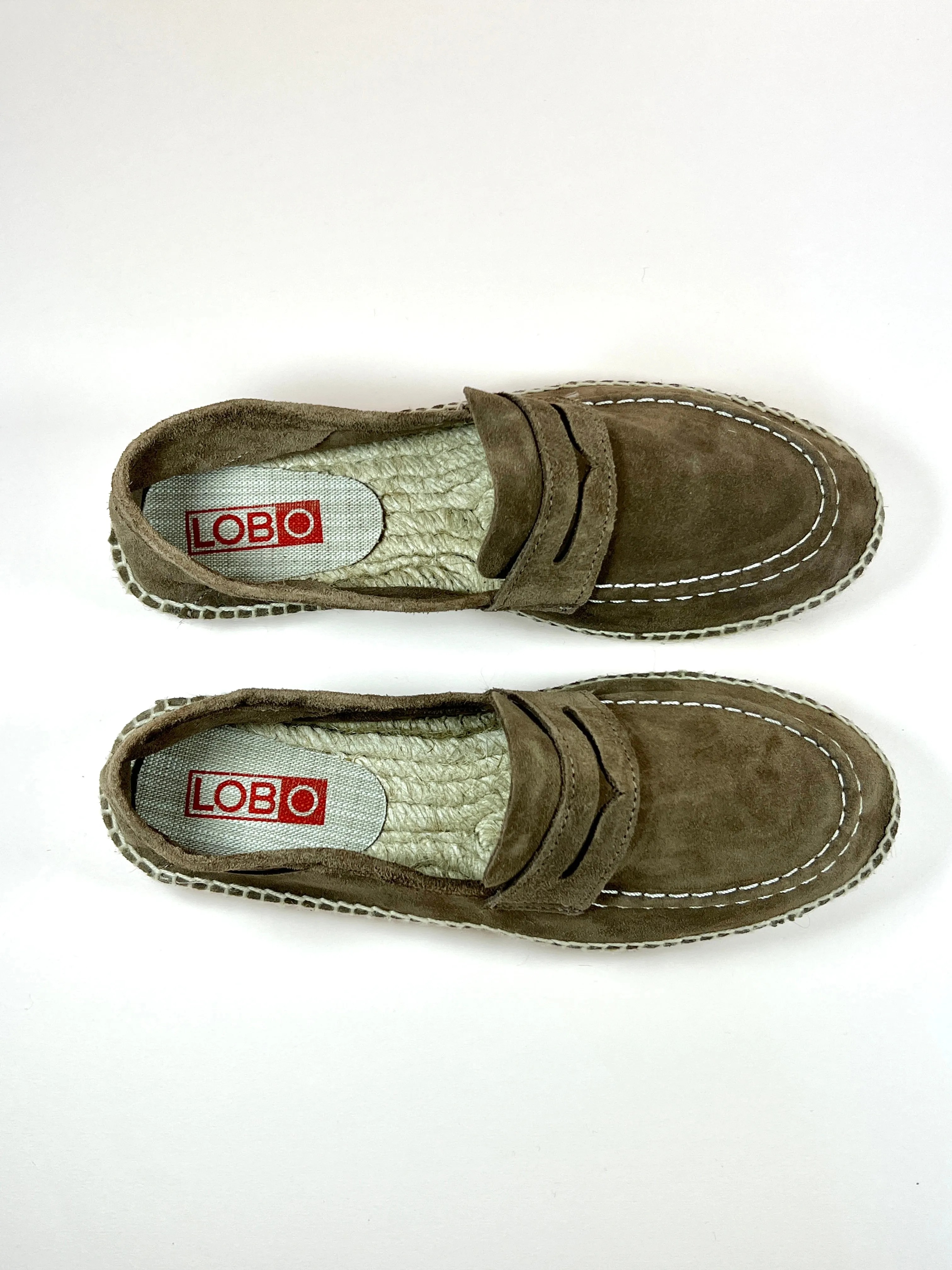 Suede Loafer Espadrille