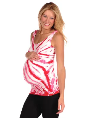 Swirl Tie Dye Tank-Maternity (301TDS)