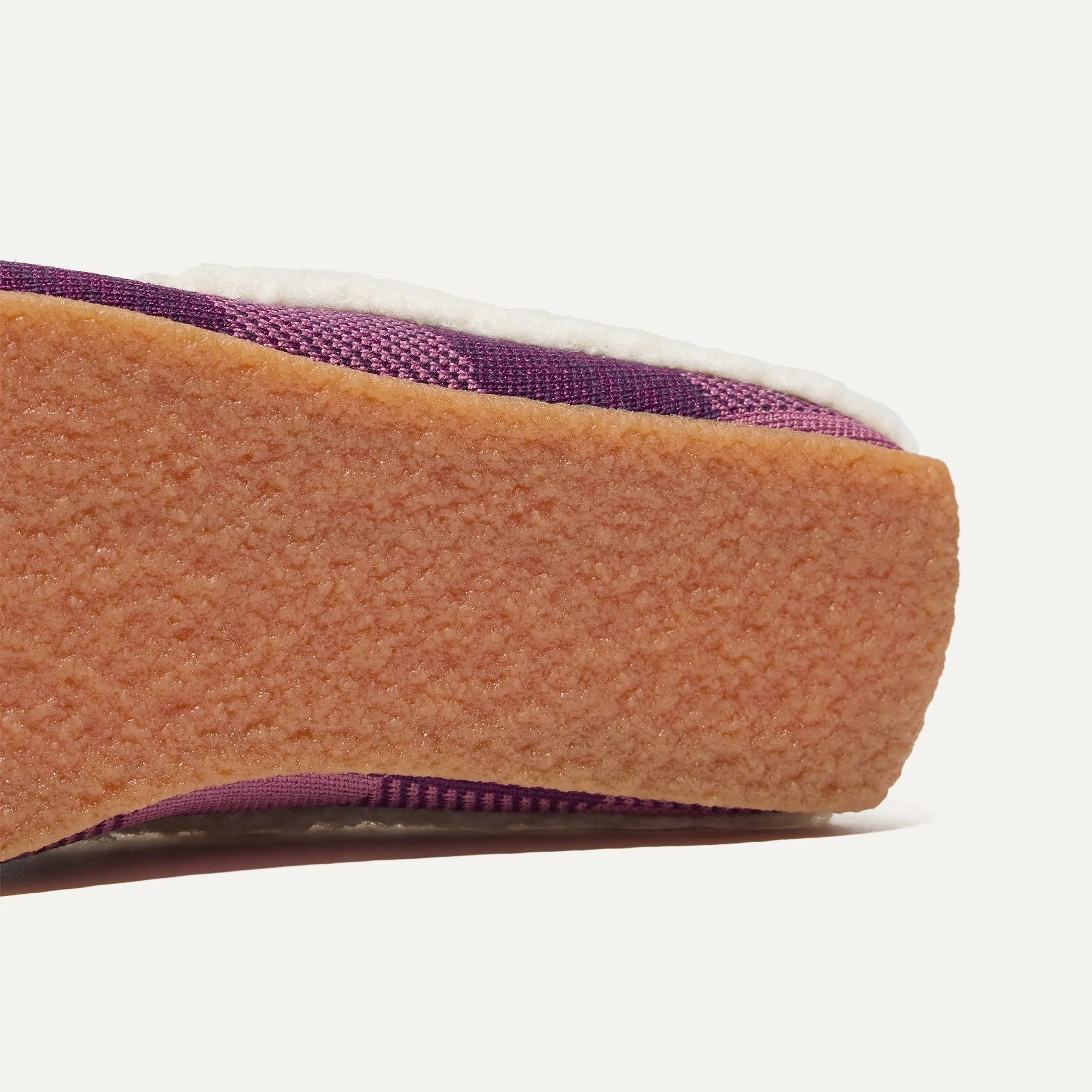 The Scuff Slipper - Mauve Buffalo Check