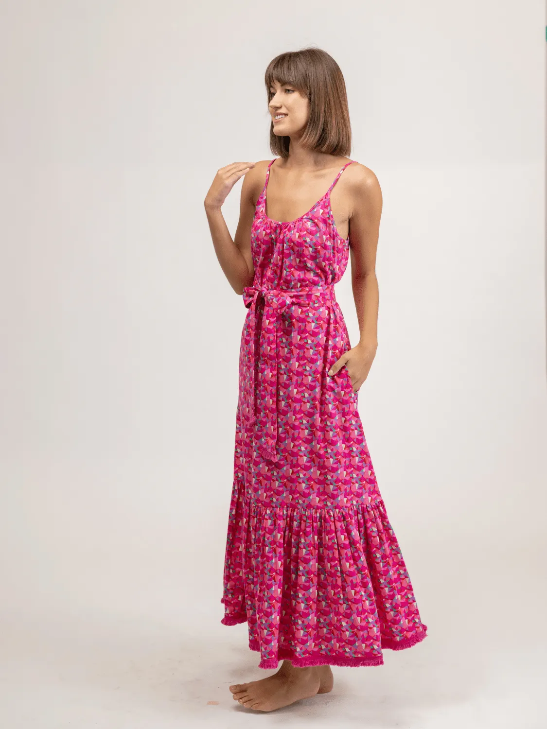 The Sunny Dress | Alice Colin Pink Geo