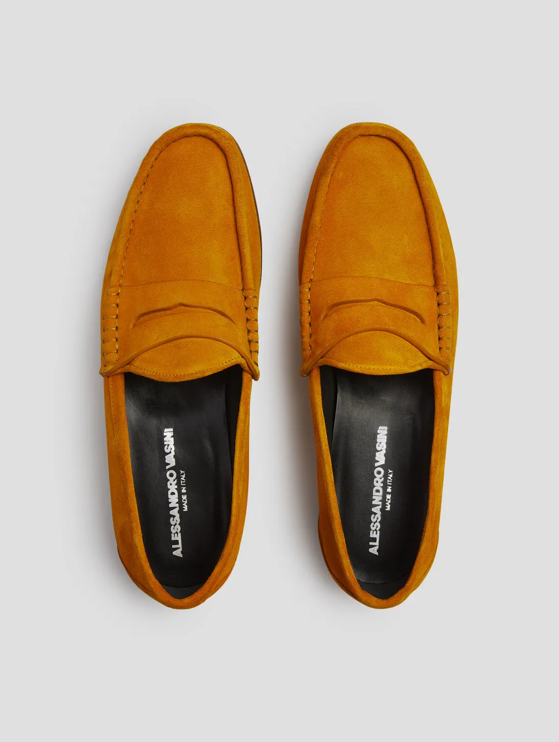 TONY PENNY LOAFER IN  OCRA  SUEDE