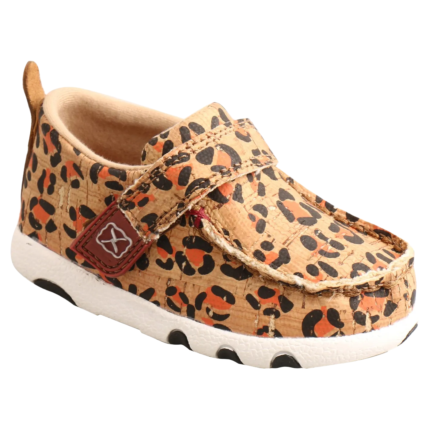 Twisted X Infant Leopard Honey & Black Driving Moc Shoes ICA0016