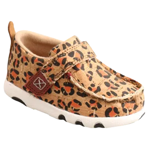 Twisted X Infant Leopard Honey & Black Driving Moc Shoes ICA0016