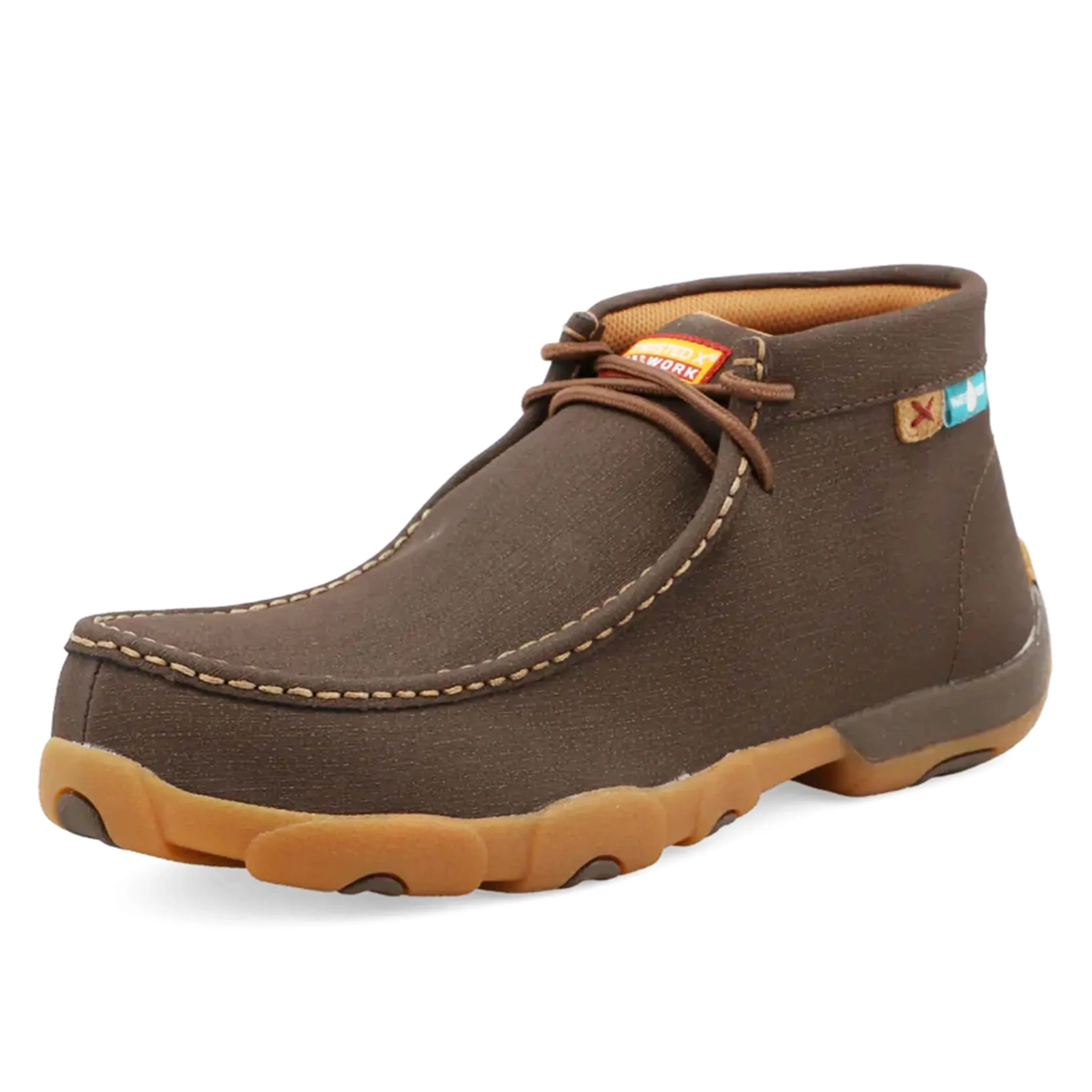 Twisted X Men's Chukka Waterproof Safety Toe Driving Moc-Chocolate