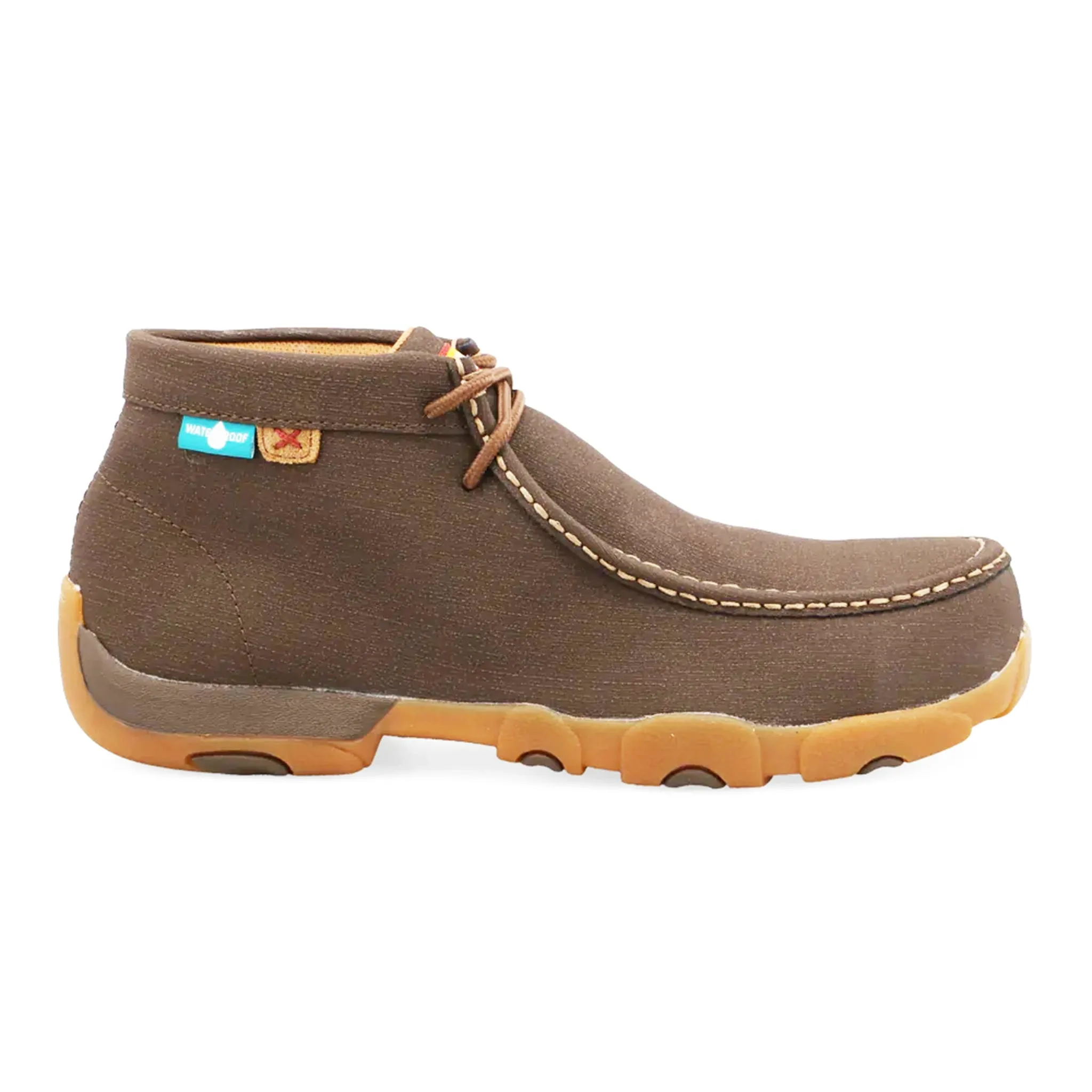 Twisted X Men's Chukka Waterproof Safety Toe Driving Moc-Chocolate