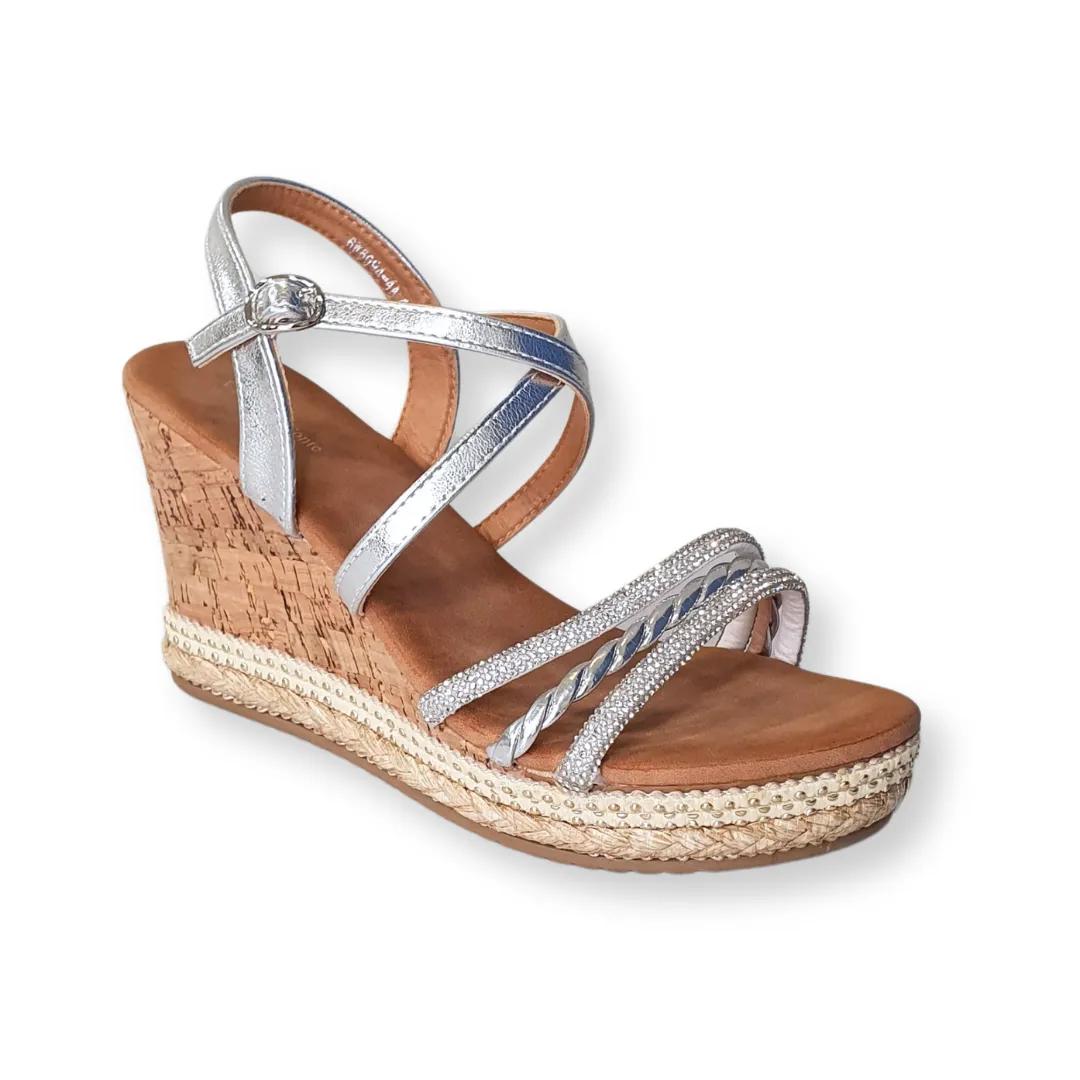 Valentino Conte Womens Sandals 6W6094 Silver