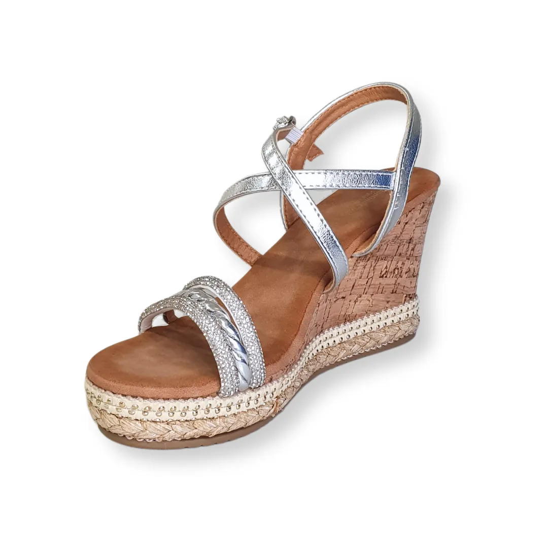 Valentino Conte Womens Sandals 6W6094 Silver