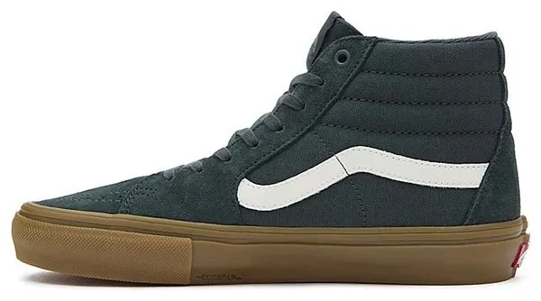 Vans Skate Sk8-Hi Shoes Dark Green/Gum