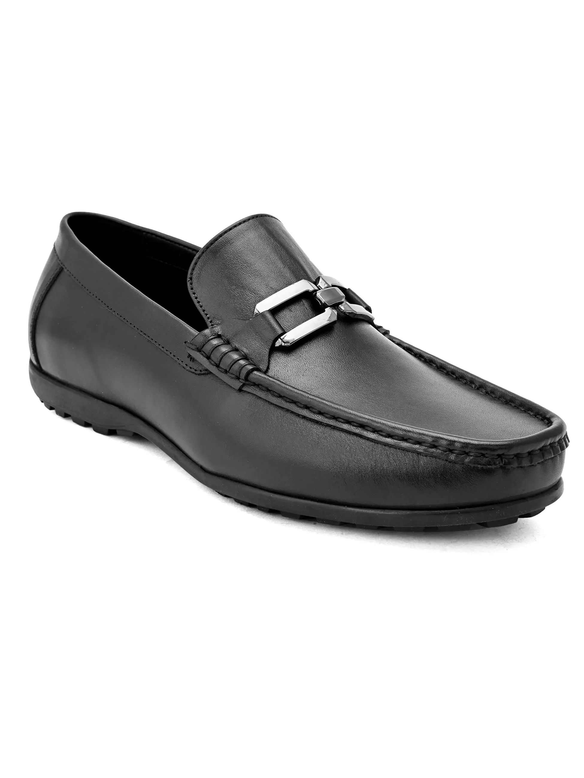 Venetto Black Driving Loafers