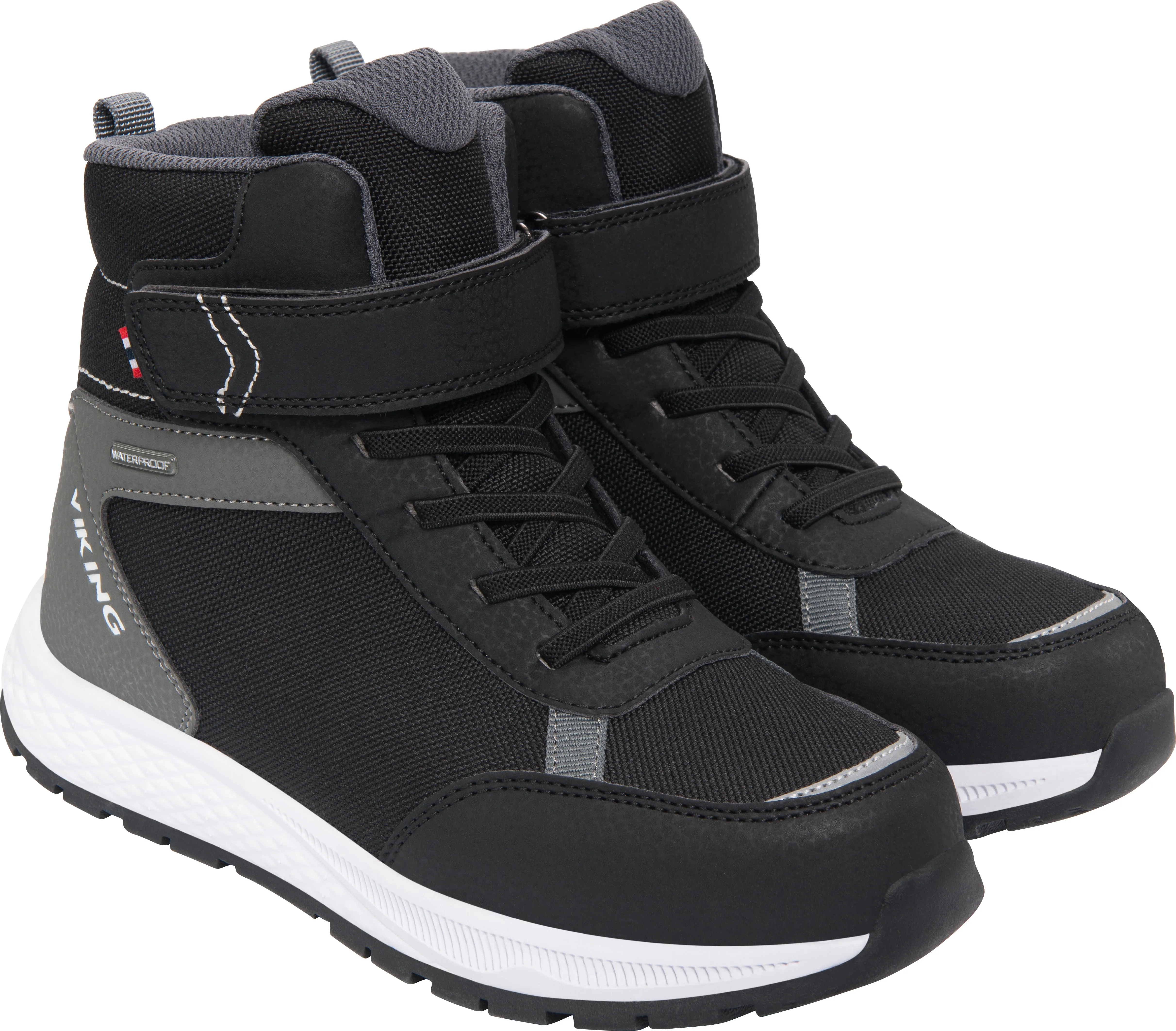 Viking Footwear Kids&#x27; Equip Sneaker Waterproof Insulated Black/Grey | Buy Viking Footwear Kids&#x27; Equip Sneaker Waterproof Insulated Black/Grey here | Outnorth