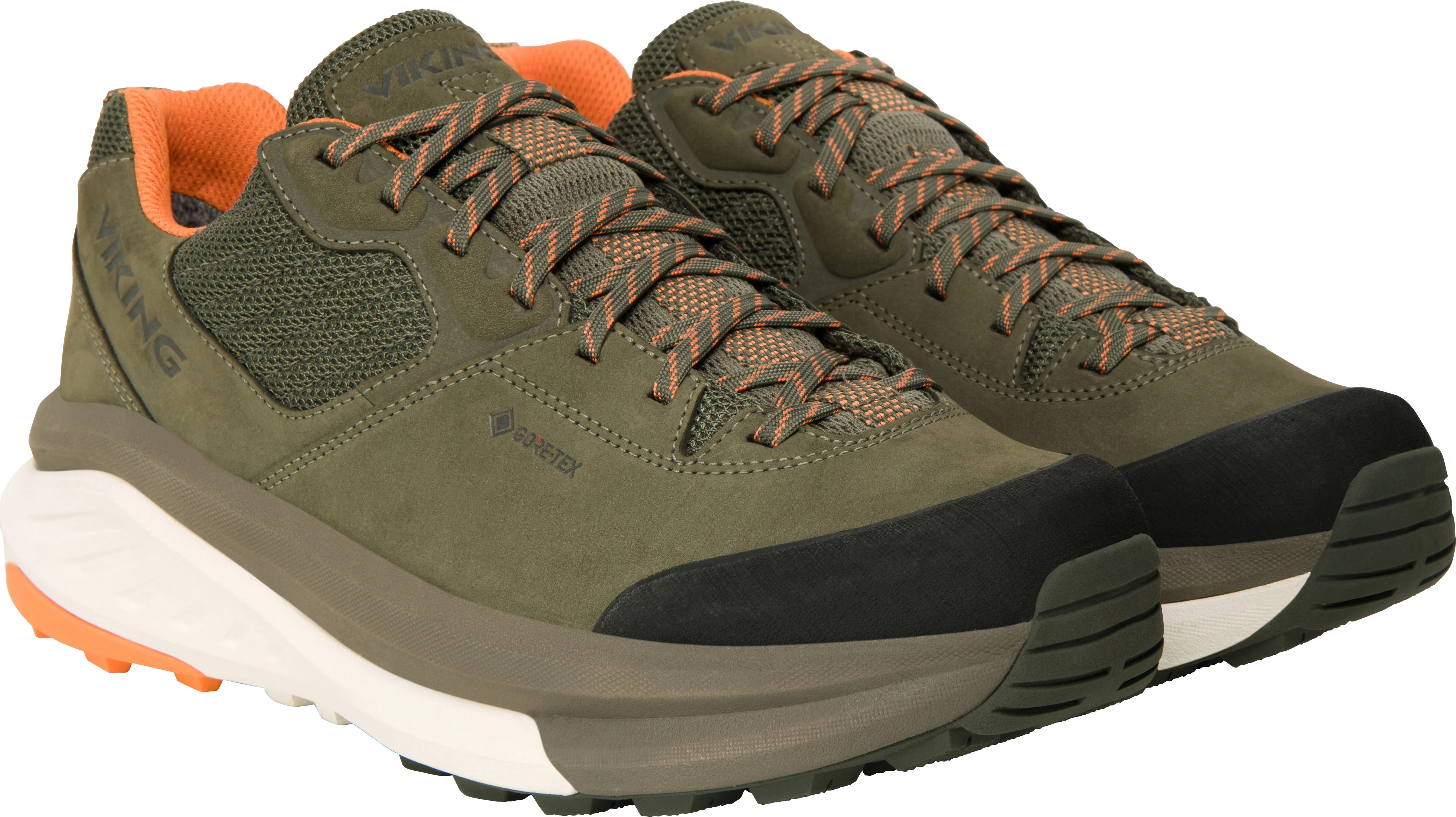 Viking Footwear Men&#x27;s Cerra Hike Low GORE-TEX Olive/Orange | Buy Viking Footwear Men&#x27;s Cerra Hike Low GORE-TEX Olive/Orange here | Outnorth