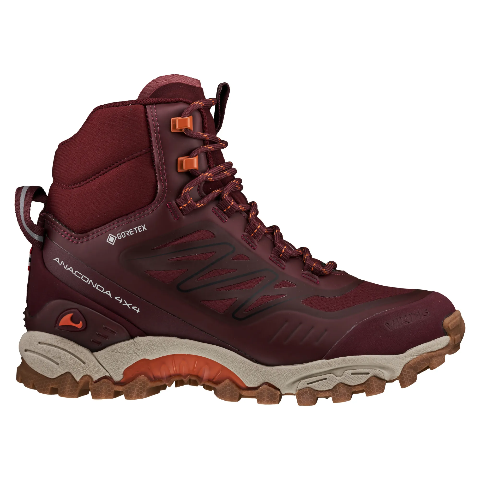 Viking Footwear Unisex Anaconda 4x4 Mid Gore-Tex Bordeaux | Buy Viking Footwear Unisex Anaconda 4x4 Mid Gore-Tex Bordeaux here | Outnorth