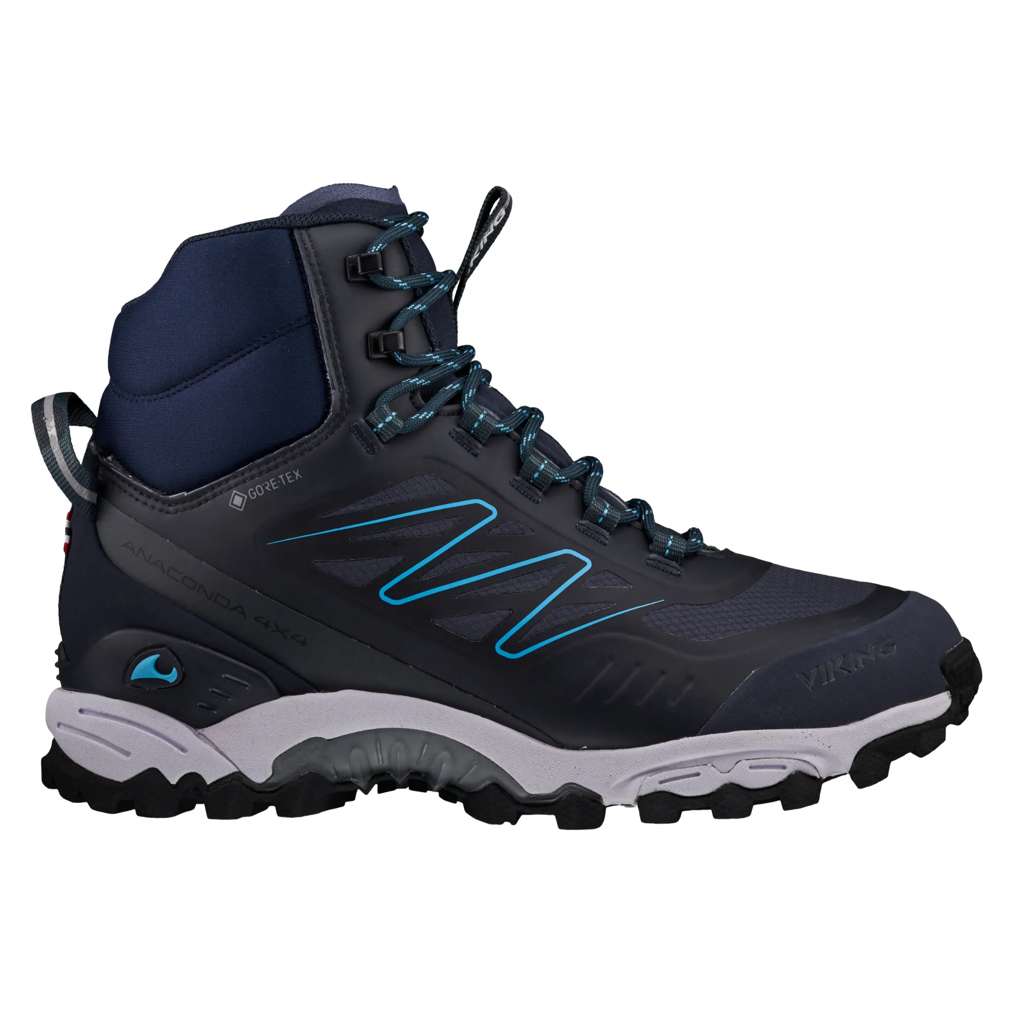 Viking Footwear Unisex Anaconda 4x4 Mid Gore-Tex Navy | Buy Viking Footwear Unisex Anaconda 4x4 Mid Gore-Tex Navy here | Outnorth