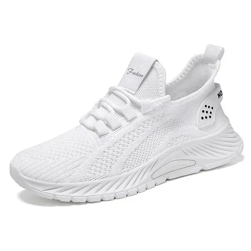 Women Lace Up Shoes Sporty Outdoor Flying weaving Sneakers Comfort Lightweight Non Slip Athletic Shoes for Gym Work Casual ﻿