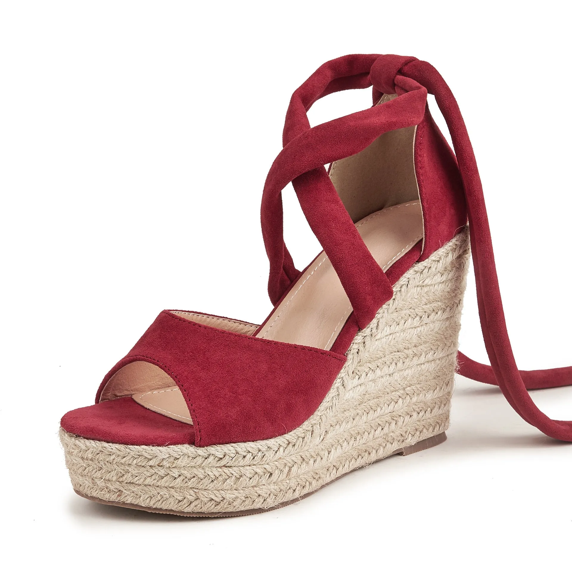 Women's Lace Up Espadrilles Wedges Sandals