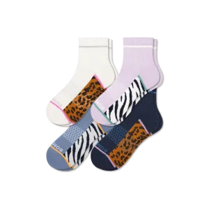 Women's Wild Wear Quarter Sock 4-Pack