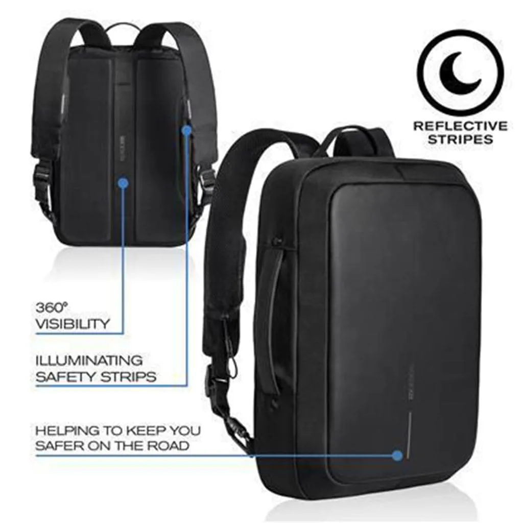 XD Design Bobby Bizz Anti-theft 15.6" Laptop Backpack & Briefcase - Black